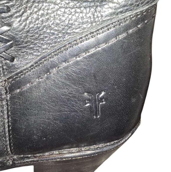 Black Frye Leather Boots Shortie - Picture 7 of 10